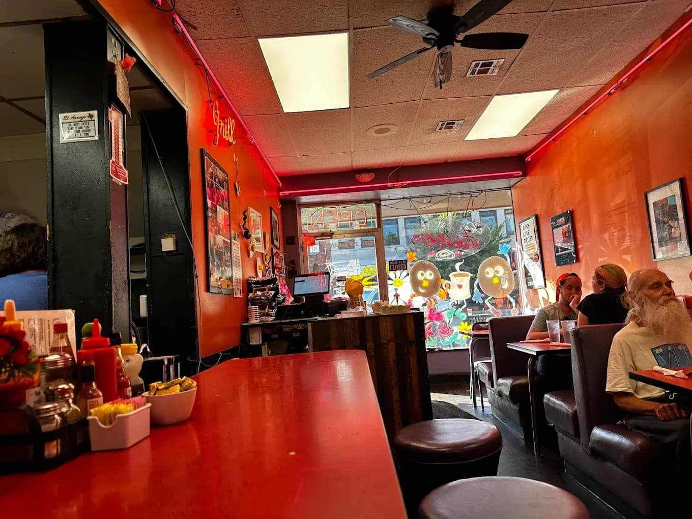 The Diner business background image